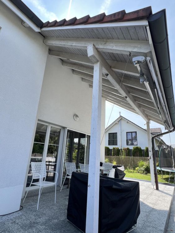 Fassadenrenovation, Oberhofen Thurgau, Juli 2025, vor der Renovation